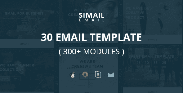 SIMAIL - 30 EMAIL TEMPLATE (300+ MODULES) + STAMPREADY BUILDER SIMAIL - 30 EMAIL…